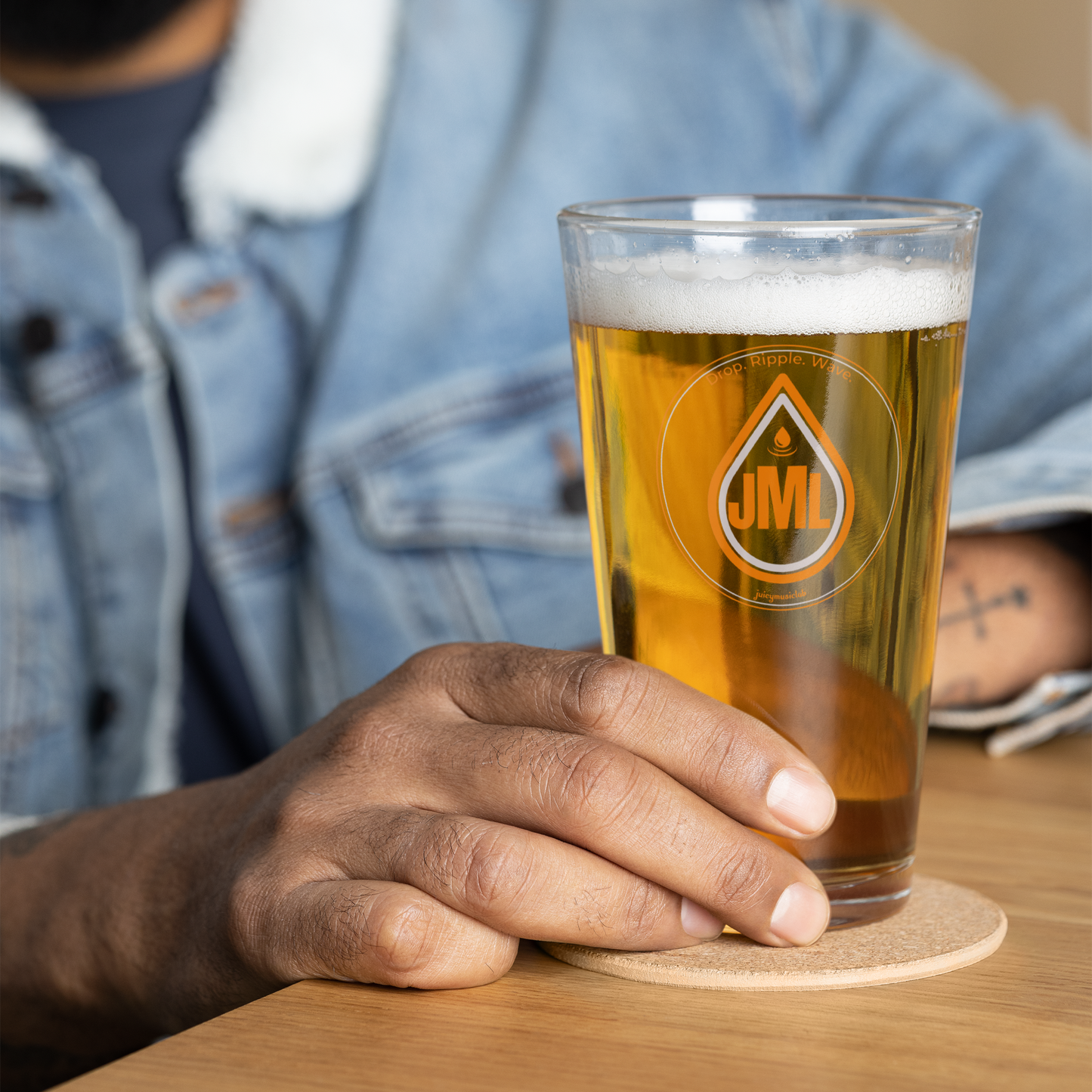 JML pint glass